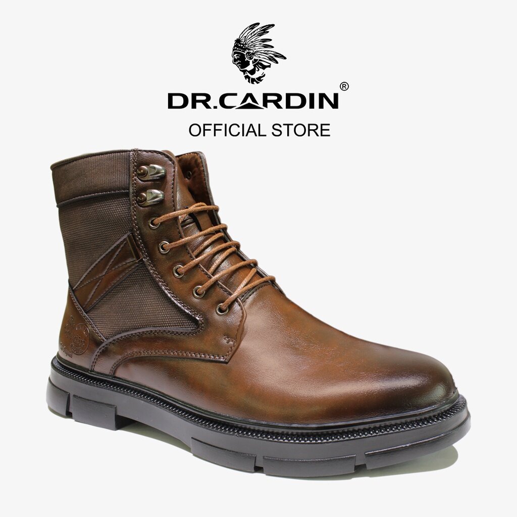 Dr Cardin Men Pillow Foam Faux Leather Lace-Up Boot Shoe TBO-60831