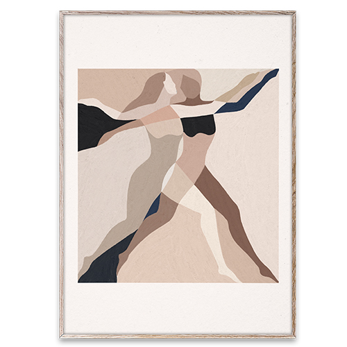 Paper Collective Wall Art Print Poster - Two Dancers