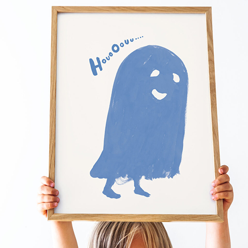 Paper Collective Wall Art Print Poster - HouoOouu Blue (30cm by 40cm)