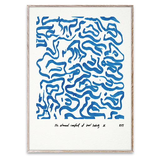 Paper Collective Wall Art Print Poster - Comfort Blue
