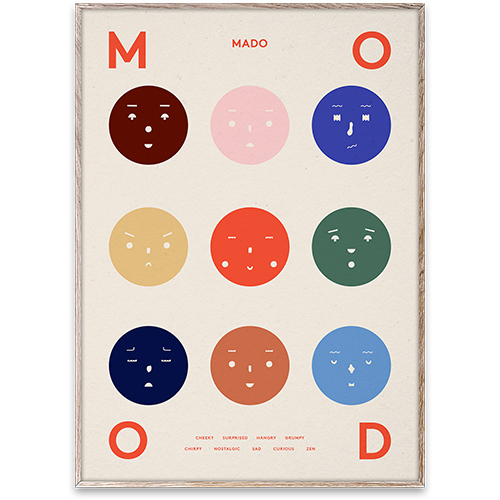 Paper Collective Wall Art Print Poster - Nine Moods 50cm by 70cm
