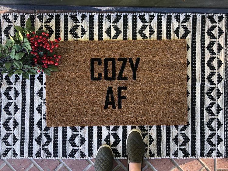 Cozy soft & fluffy Christmas Floor mat / rug