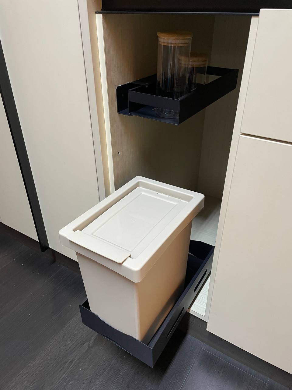 Smart vertical space cabinet sliding pull-out rack | kitchen storage organizer