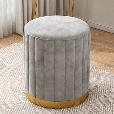 Pouf Suede Dressing table stool