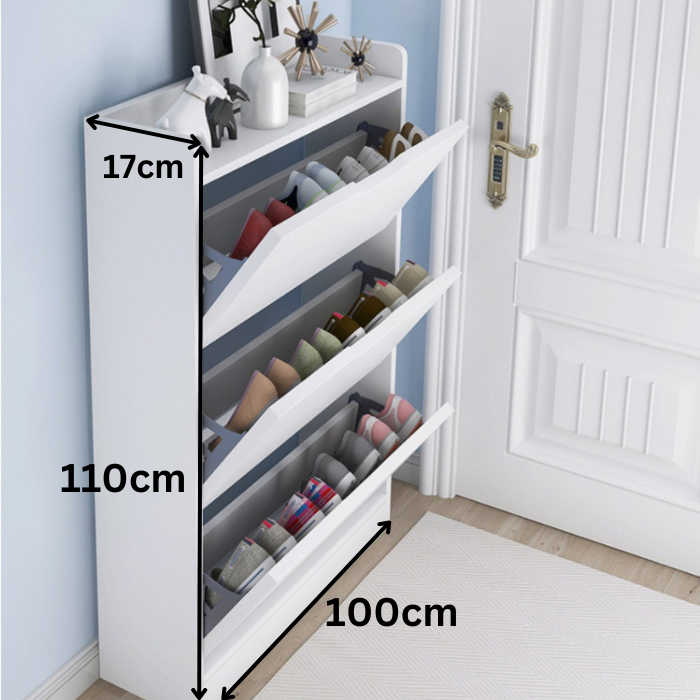 Minimalist Swivel Ultra-Slim Shoe rack