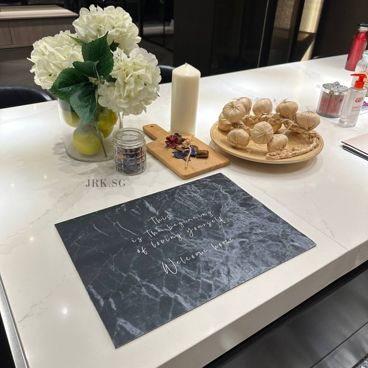 (Singapore Local self design) Custom Diatomite Non Slip Table Mat Quick Drying | Fast Absorbing