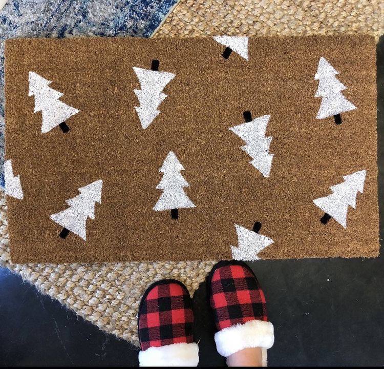 Cozy soft & fluffy Christmas Floor mat / rug