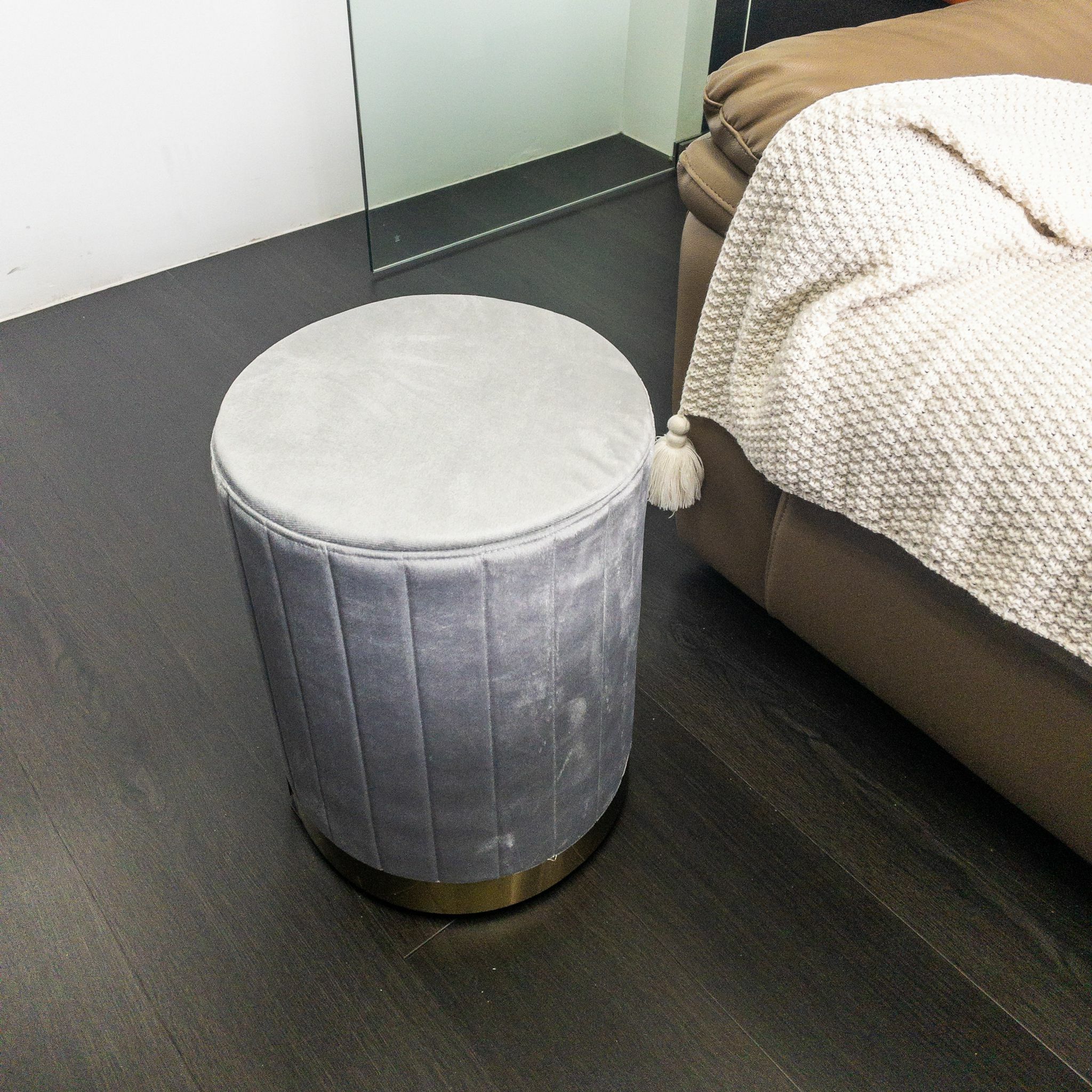 Pouf Suede Dressing table stool
