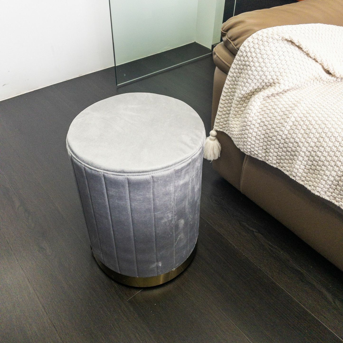 Pouf Suede Dressing table stool