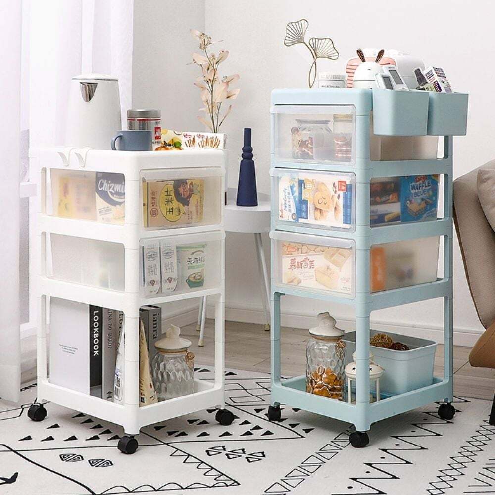 New born nursery storage trolley cart