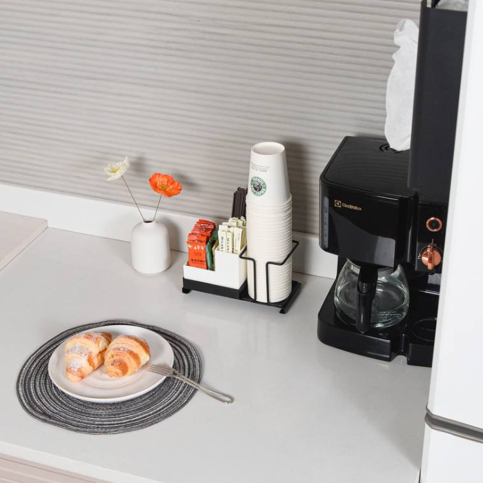 Pantry organizer / cup holder / coffee and tea condiment organizer