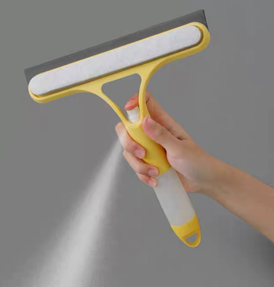 Window Glass wiper  cleaner with spray car brush