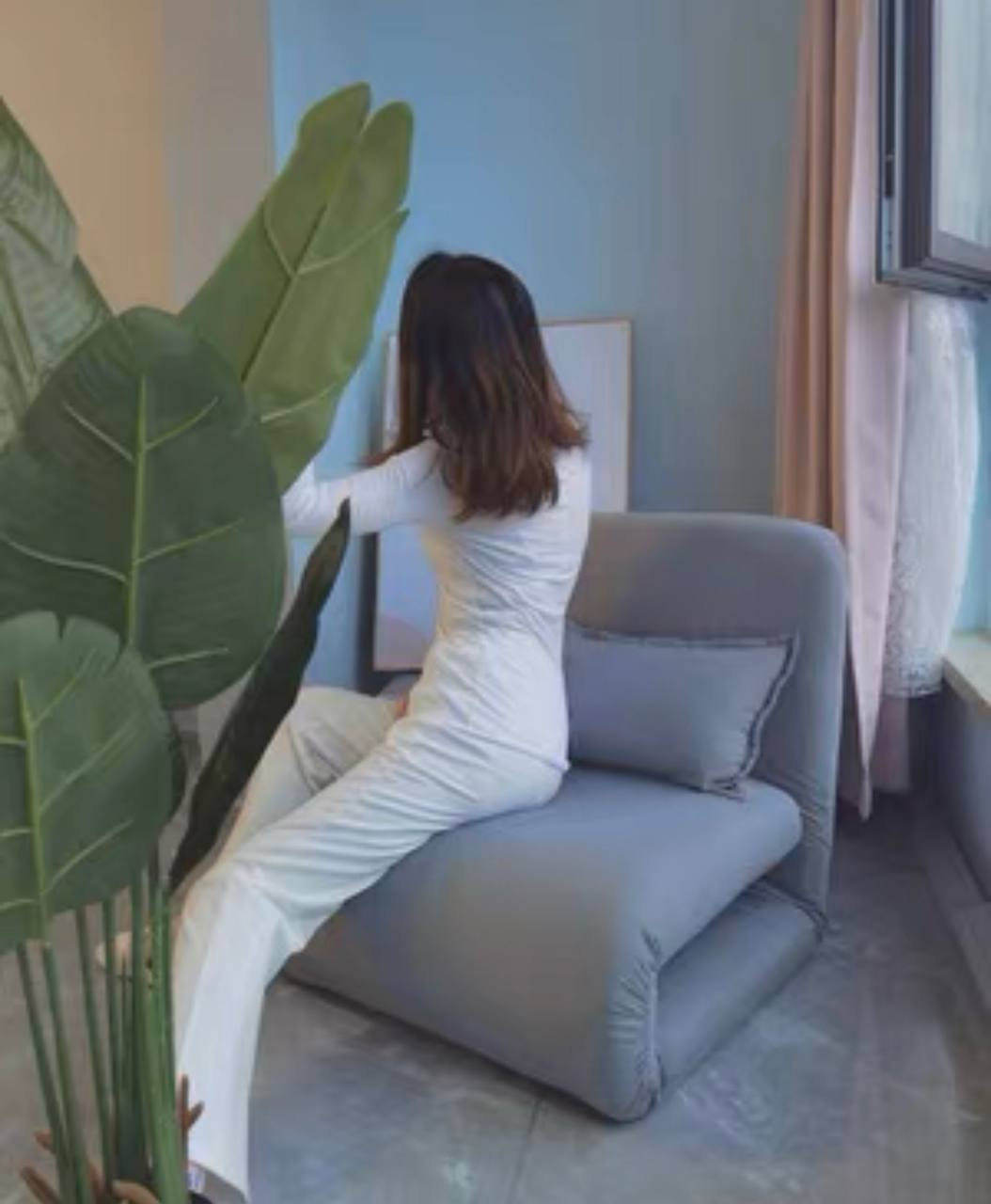 Ceria Premium Foldable Floor Sofa / Multifunctional Lounger