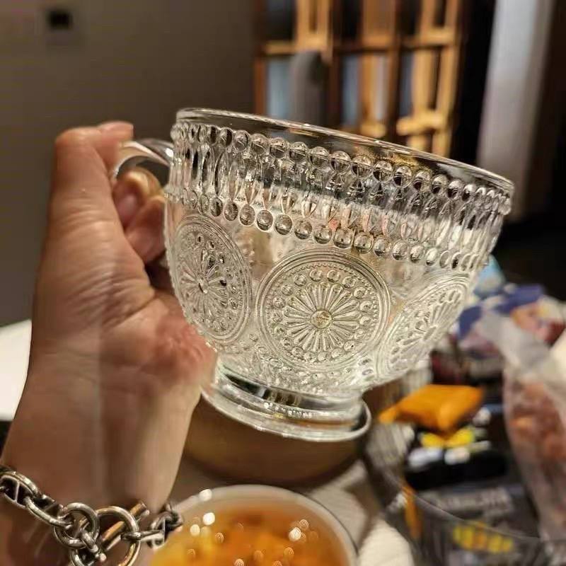 Crystal glass collection Lace glass cup
