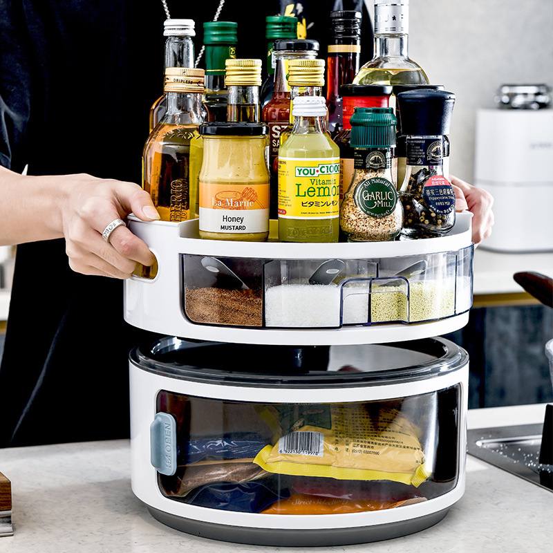 Crazy Lazy Susan Multifunctional Organiser with storage for spice and condiments / kitchen
