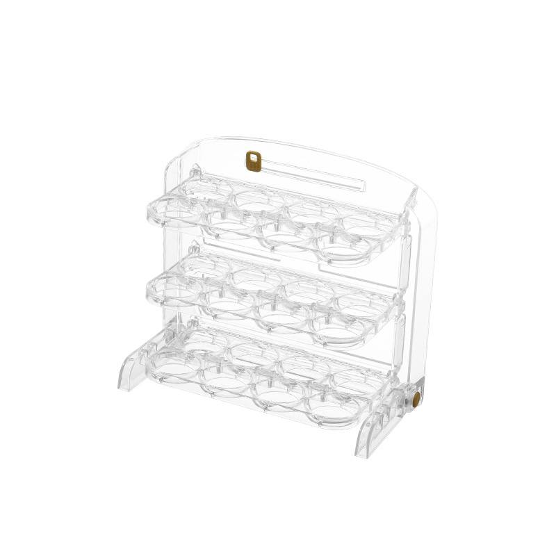 Egg storage organiser for refrigerator - in white