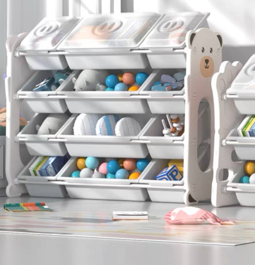 Beary Large Kids Storage Toy Organiser Rack