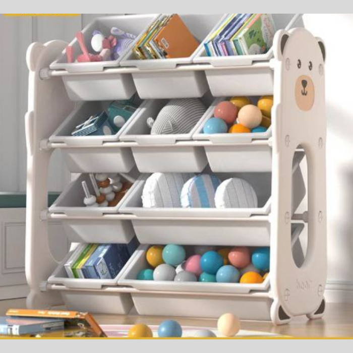 Beary Large Kids Storage Toy Organiser Rack