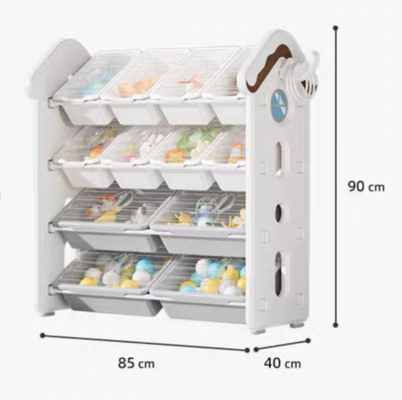 Beary Large Kids Storage Toy Organiser Rack