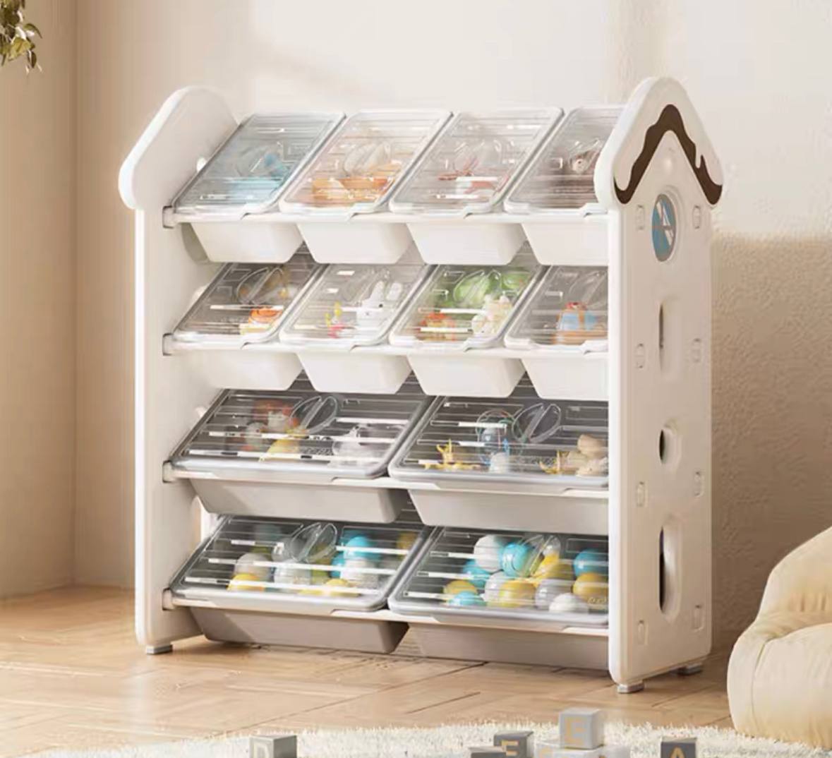 Beary Large Kids Storage Toy Organiser Rack