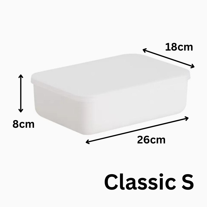 JRKSG Pastel Minimalist Stackable Plastic Storage Box Home Organiser Container with Lid