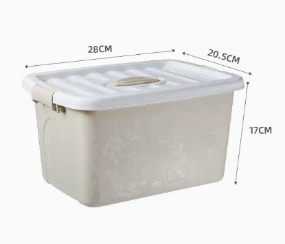 JRKSG Pastel Minimalist Stackable Plastic Storage Box Home Organiser Container with Lid