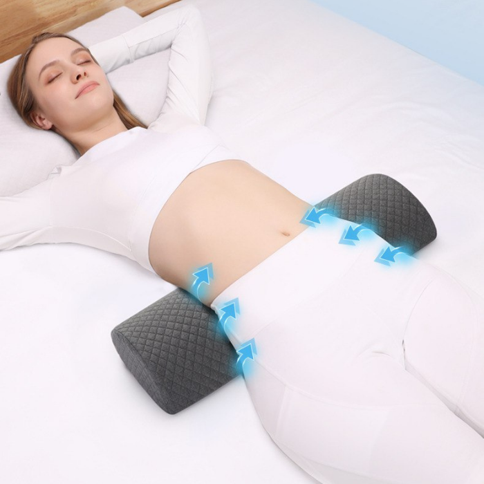 Ergonomic Lumbar Support Memory foam long pillow / sleeping support