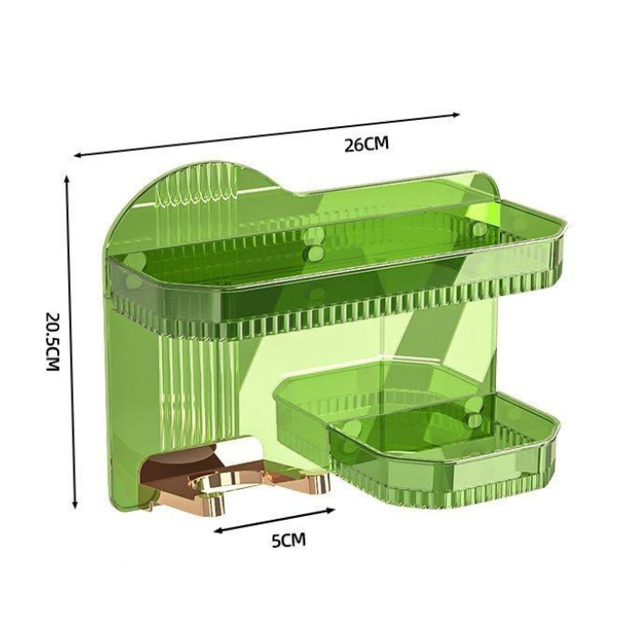 Wall mounted Hair Dryer holder / bathroom hanging organizer storage shelf