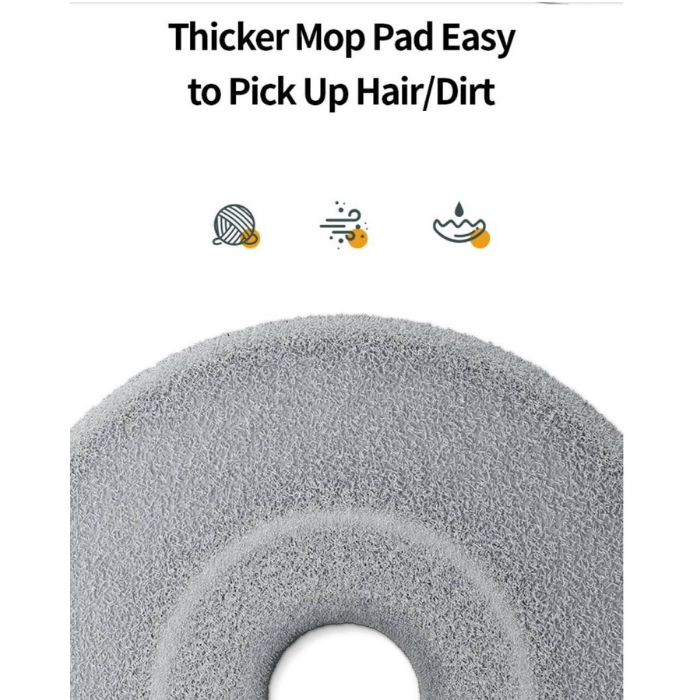 Self Wringing Spin Mop Bucket Set with Extendable Handle 3600 Swivel and 2x Microfibre Mop Heads