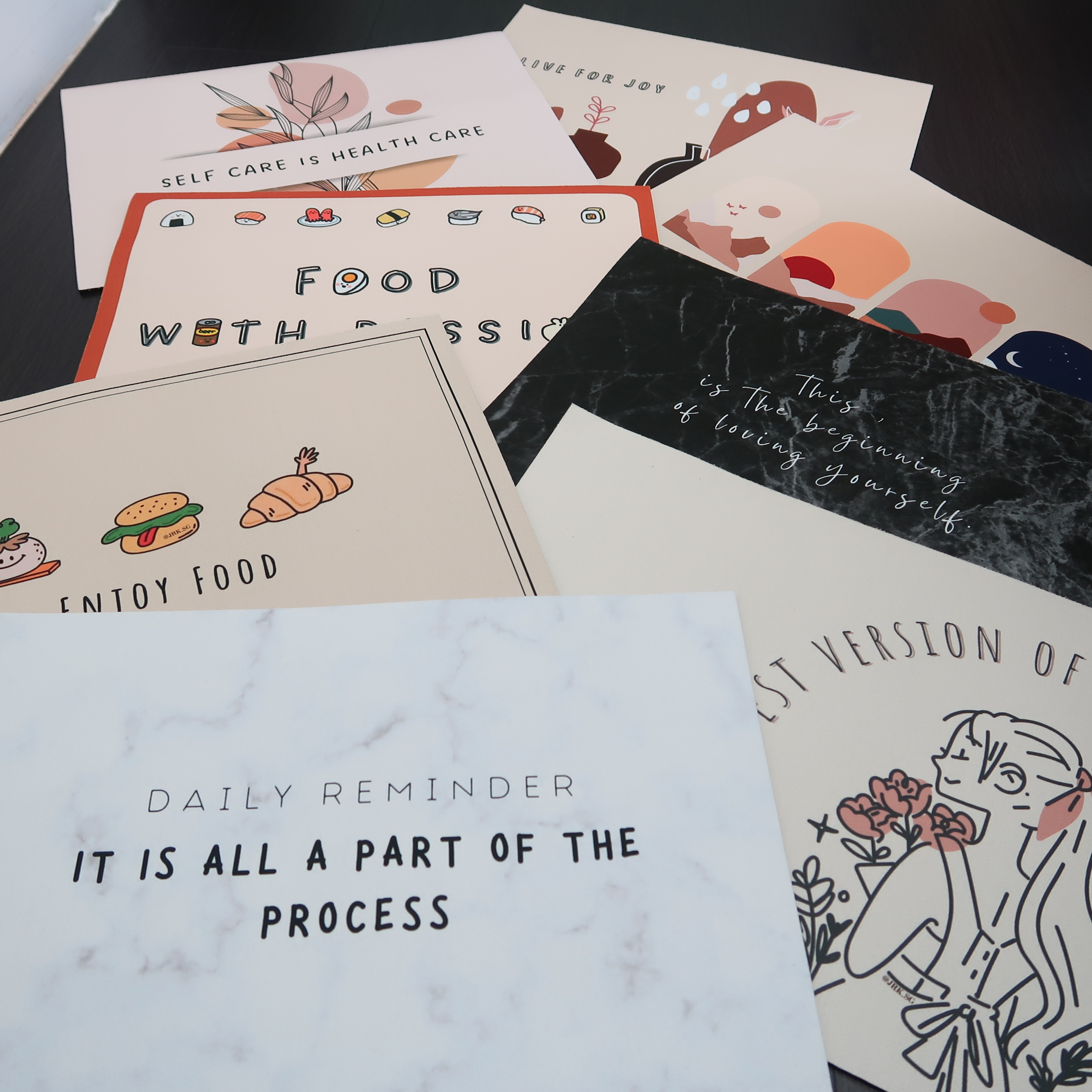 (Singapore Local self design) Custom Diatomite Non Slip Table Mat Quick Drying | Fast Absorbing