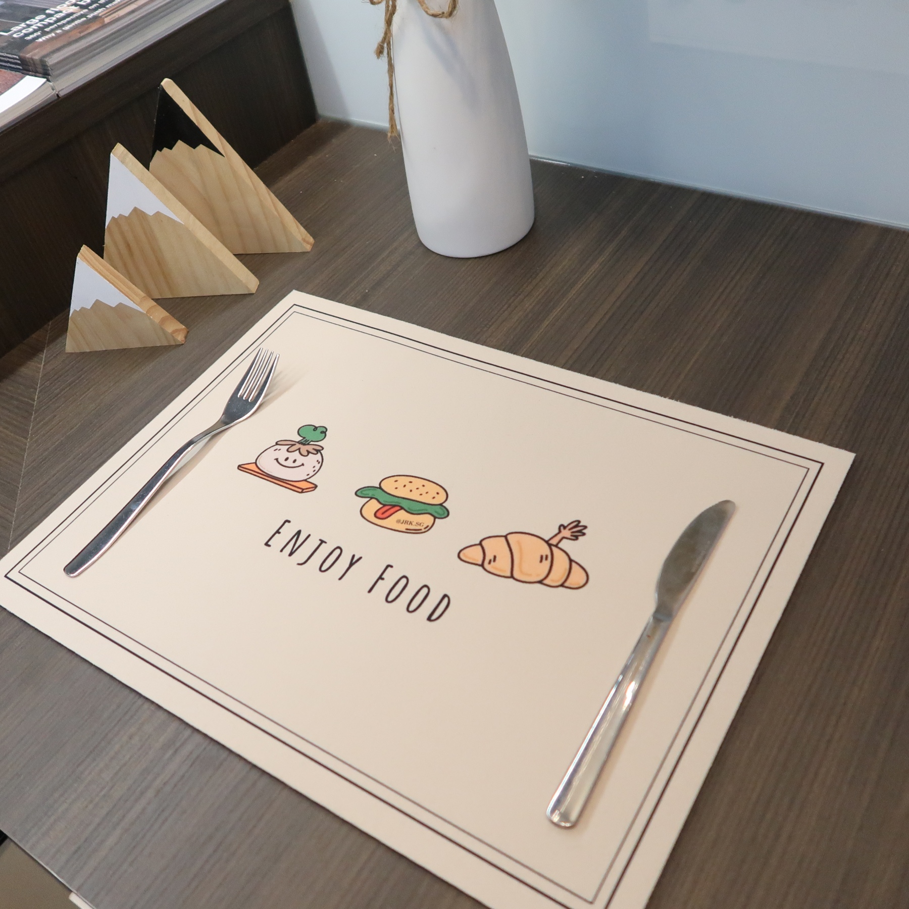 (Singapore Local self design) Custom Diatomite Non Slip Table Mat Quick Drying | Fast Absorbing