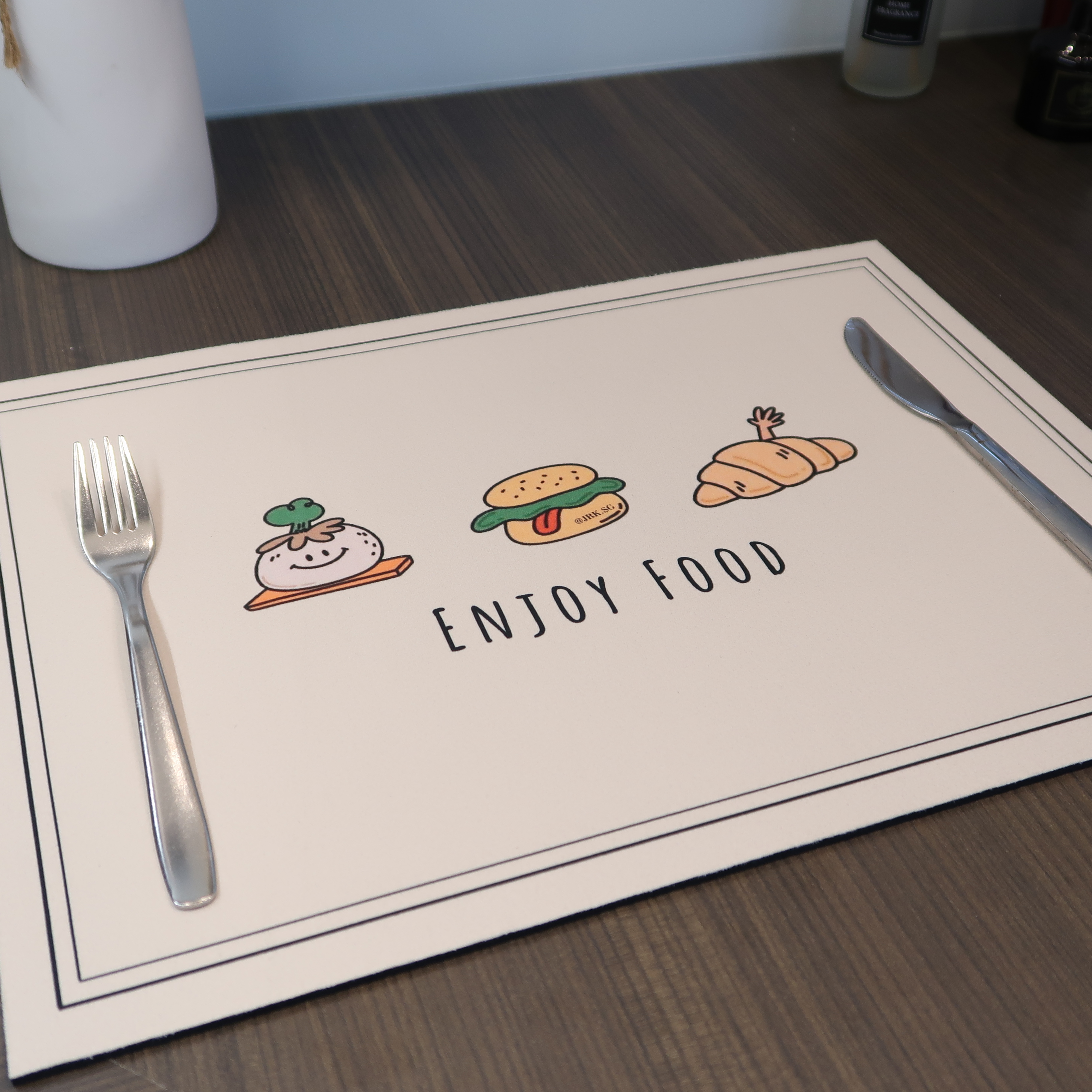 (Singapore Local self design) Custom Diatomite Non Slip Table Mat Quick Drying | Fast Absorbing