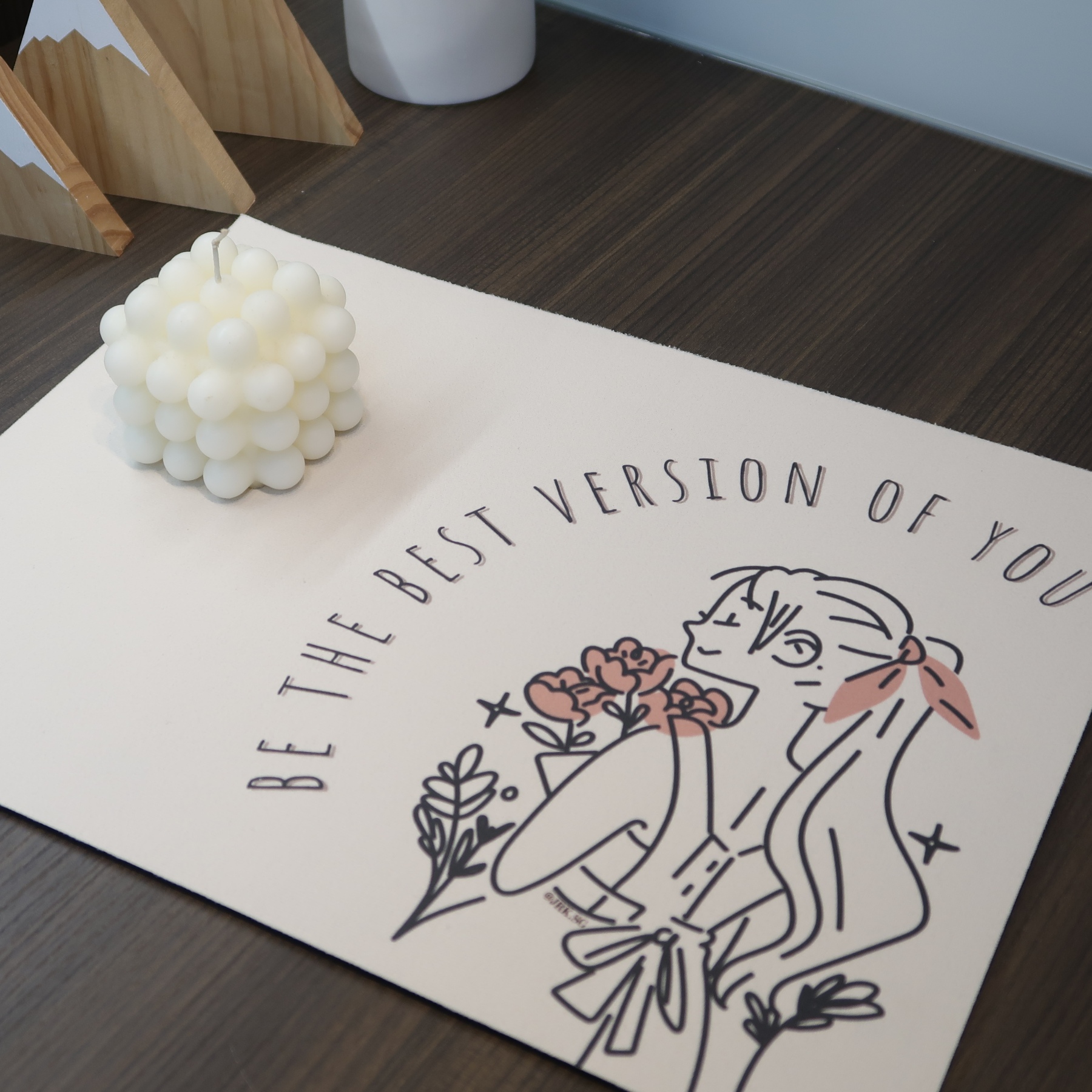 (Singapore Local self design) Custom Diatomite Non Slip Table Mat Quick Drying | Fast Absorbing