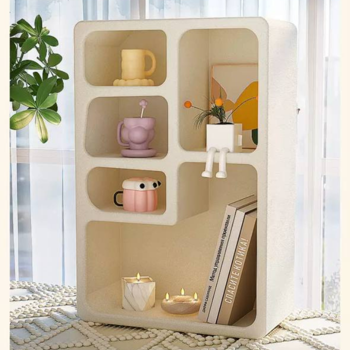 Soft Arc Minimalist Niche Storage rack decorative shelf