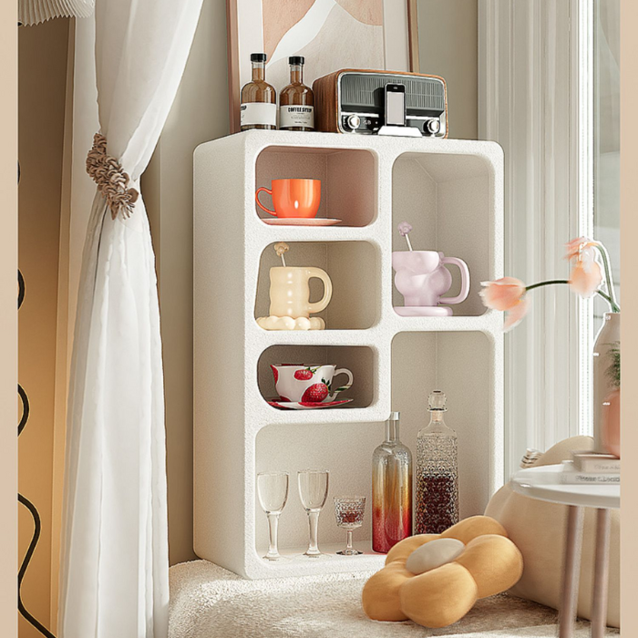 Soft Arc Minimalist Niche Storage rack decorative shelf