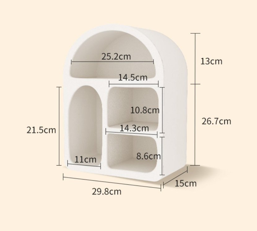 Soft Arc Minimalist Niche Storage rack decorative shelf