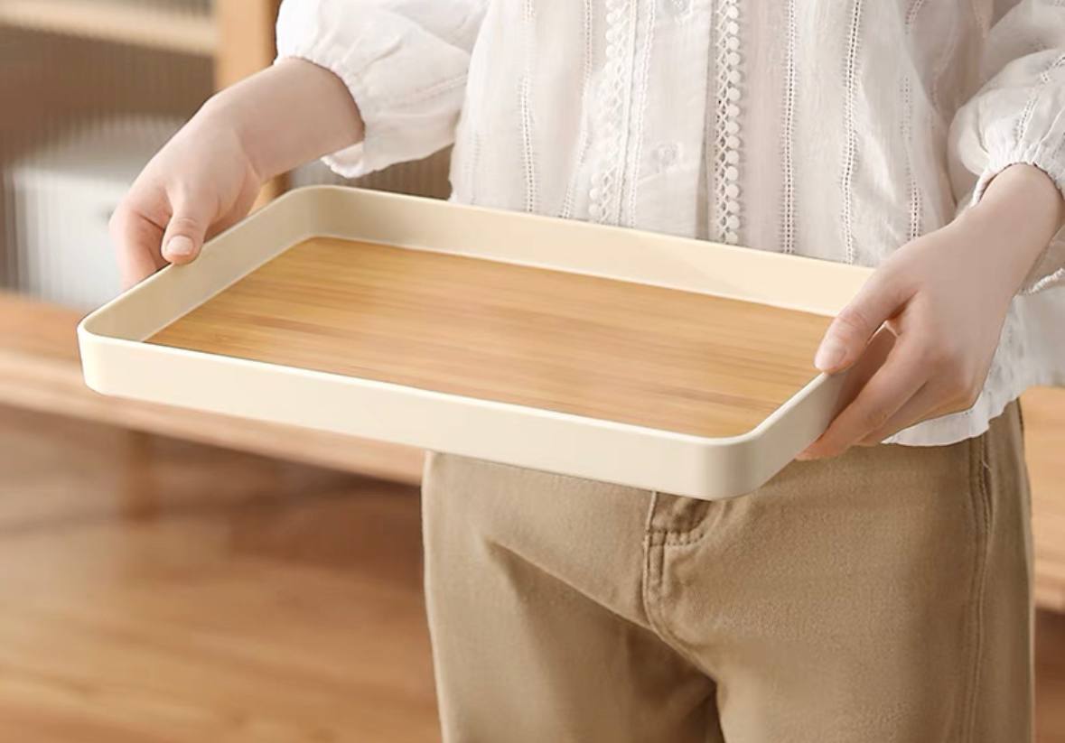 Minimalist serving tray for snacks , desserts, pastry, cookies, coffee, tea