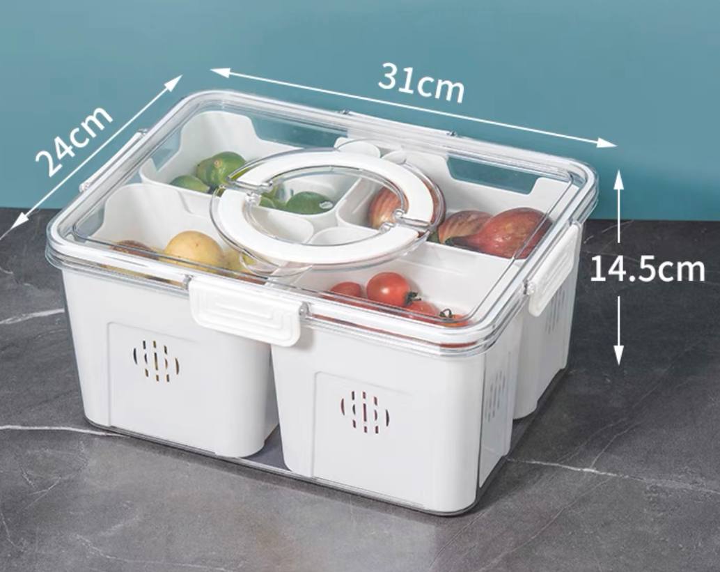 Fridge Organiser / Food Compartment storage box for Refrigerator / Container