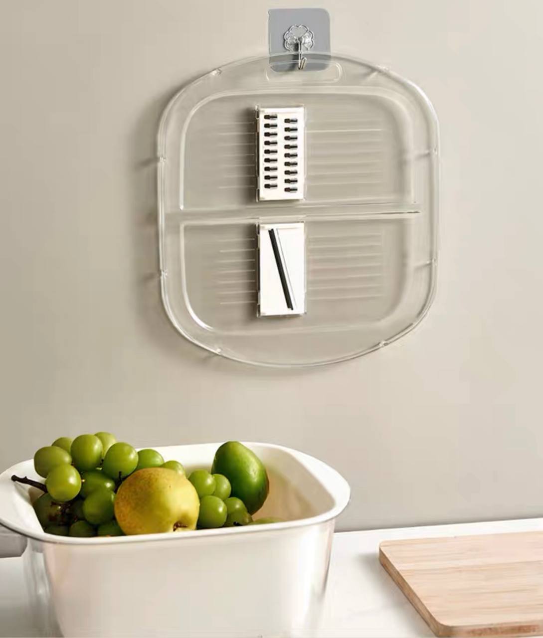 3 in 1 Vegetable Slicer Cutter Drain Basket / Grater Bowl / Strainer / mincer