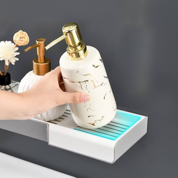 Adhesive Floating Shelf Organiser for Bathroom