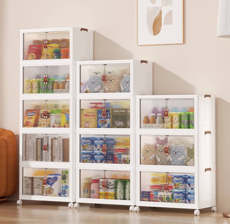 Joyco Multifunctional Collapsible Storage Bins Foldable with Lid & Wheels