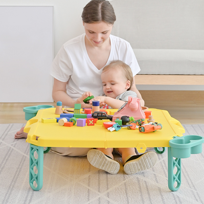 Children Desk / Kids Building blocks toy table / multi-functional early education game folding table