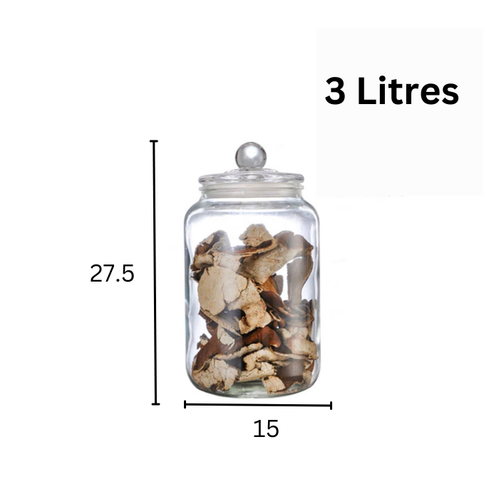 Glass jar with airtight lids