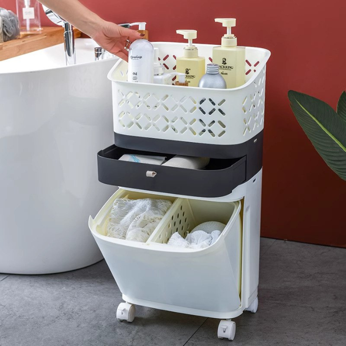 Liane Bathroom service yard storage laundry organiser / dirty clothes basket