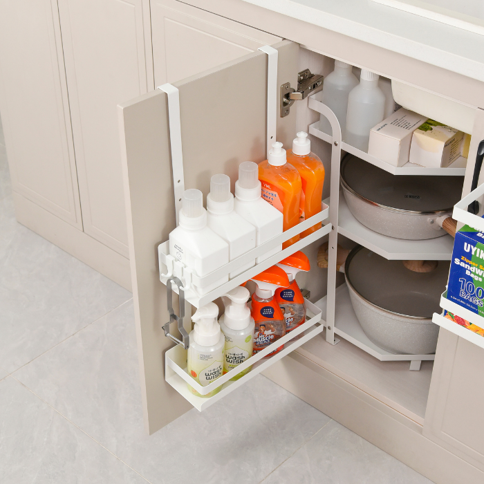 Minimalist Kitchen Cabinet hanging shelf storage rack