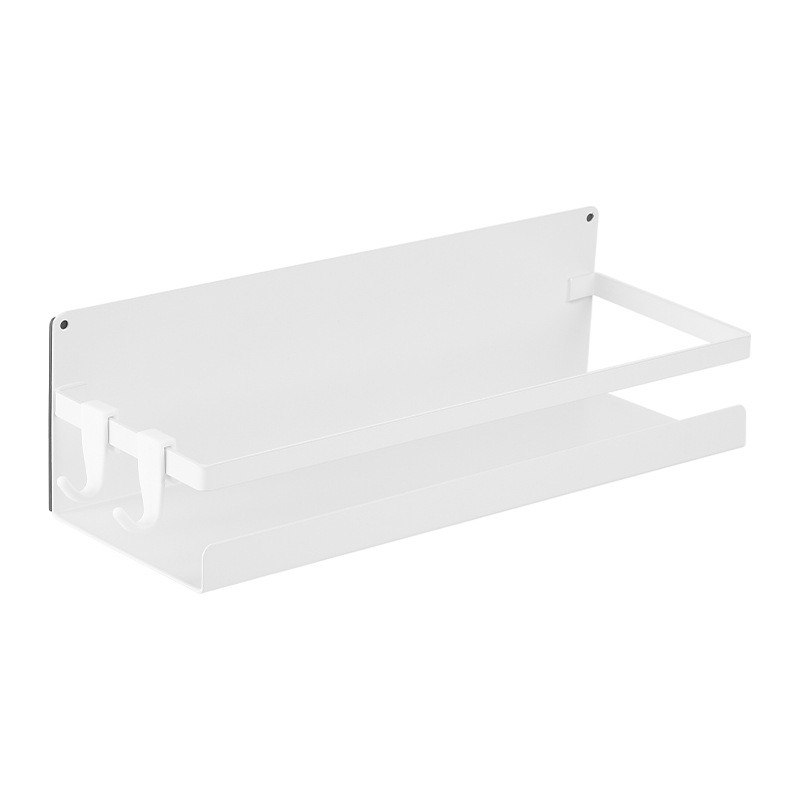 Magnetic Shelf with  Removable Hooks, Perfect Space Saver for Small Kitchen/Apartment