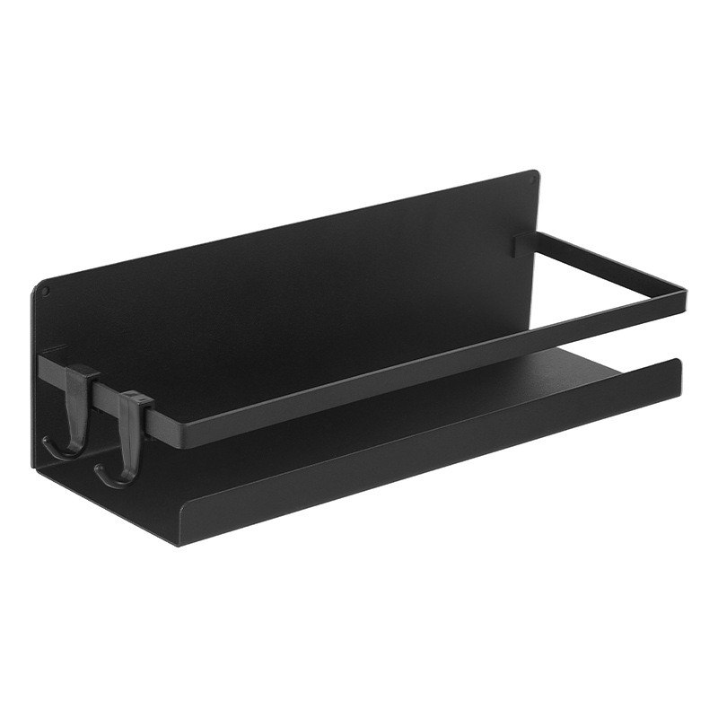Magnetic Shelf with  Removable Hooks, Perfect Space Saver for Small Kitchen/Apartment