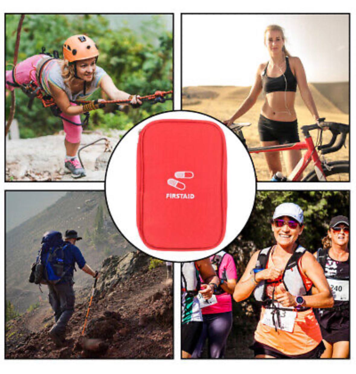 First Aid Kit Pouch / Medicine Storage Bag for travel outdoor car home