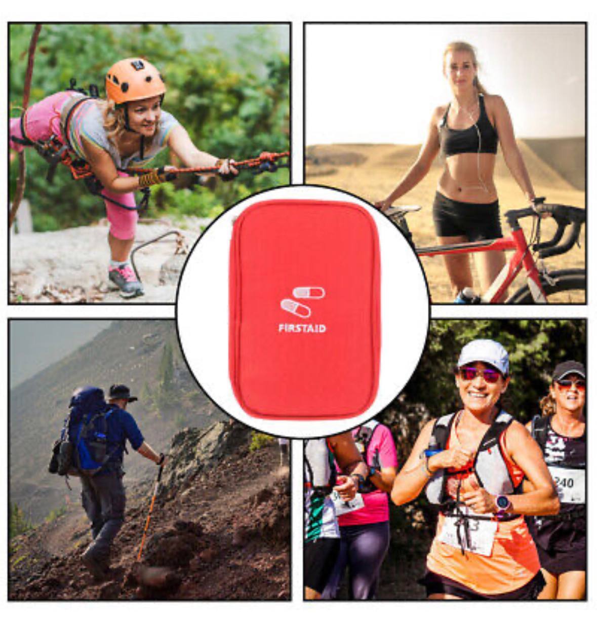 First Aid Kit Pouch / Medicine Storage Bag for travel outdoor car home