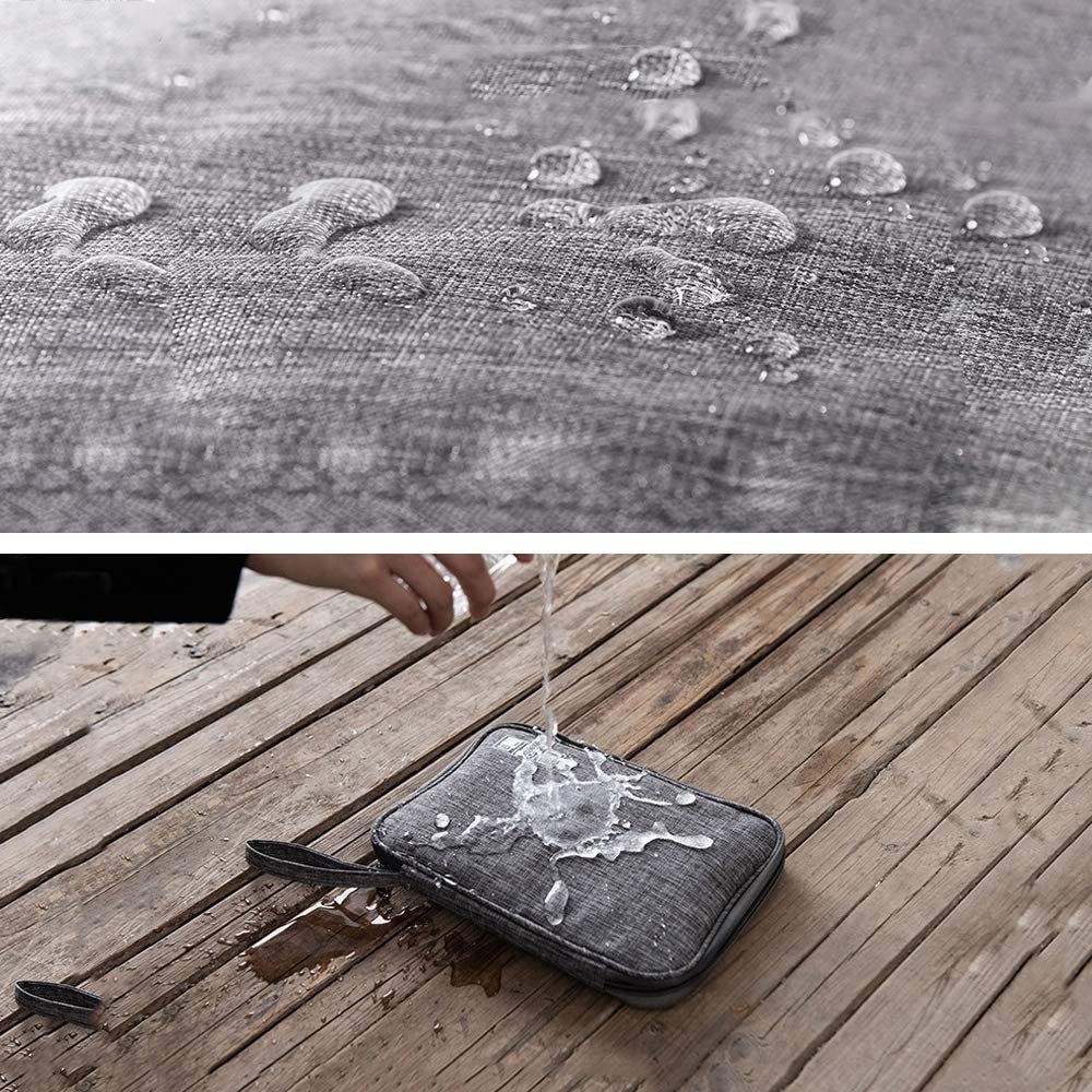 Grey Cable bag / Electronic Accessories Zipper Storage Pouch / Travel organiser